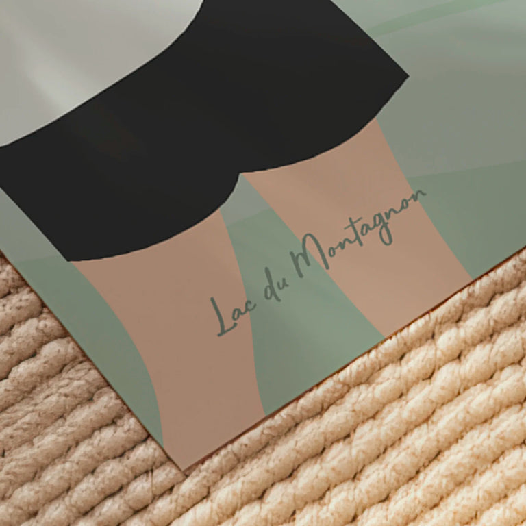 Signature du poster Lac du Montagnon