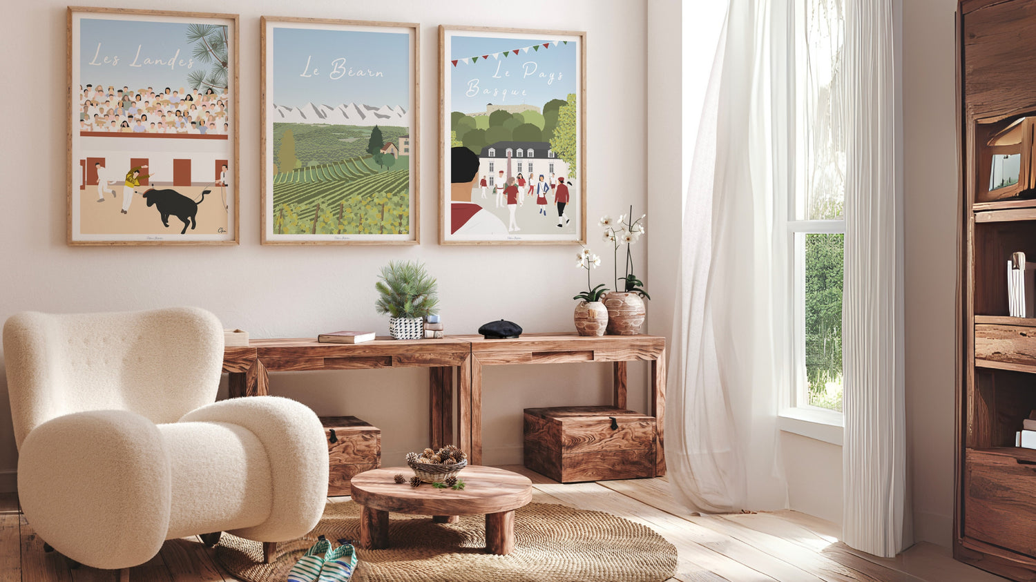 Affiches Pitchoun sur les Landes, le Pays Basque et le Béarn