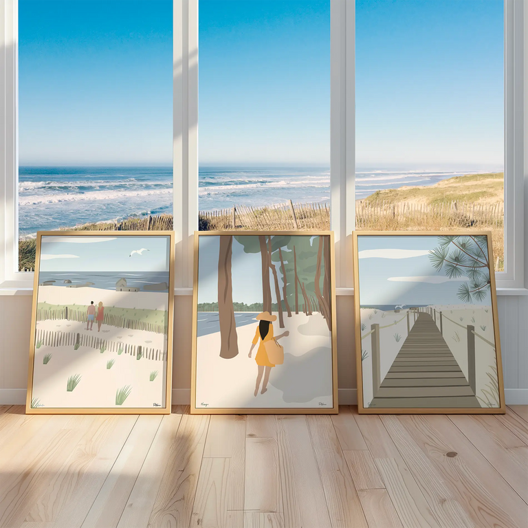 Affiche Capbreton Santocha, Hossegor et Seignosse