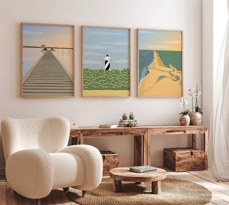 Affiches Moliets, Contis et Azur