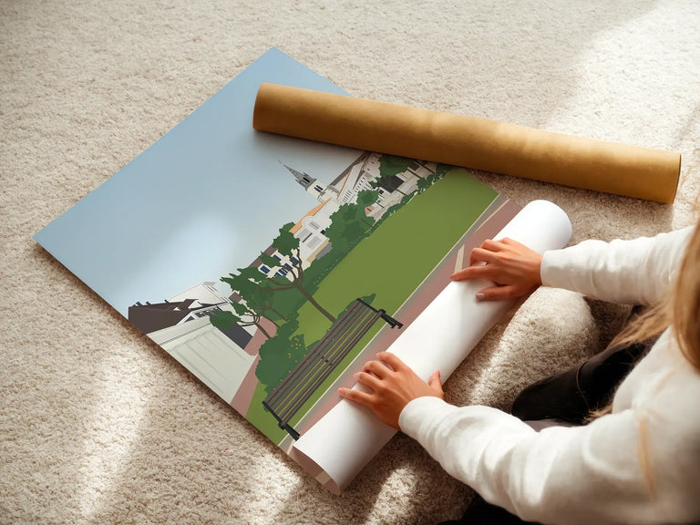 Poster Hagetmau Landes enroulée