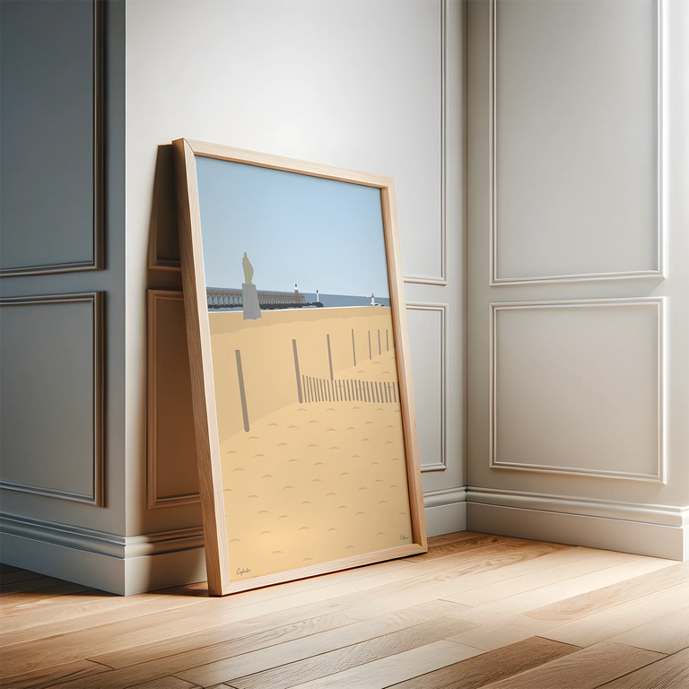 Plage Notre-Dame Capbreton - la plage à l'Est de l'estacade