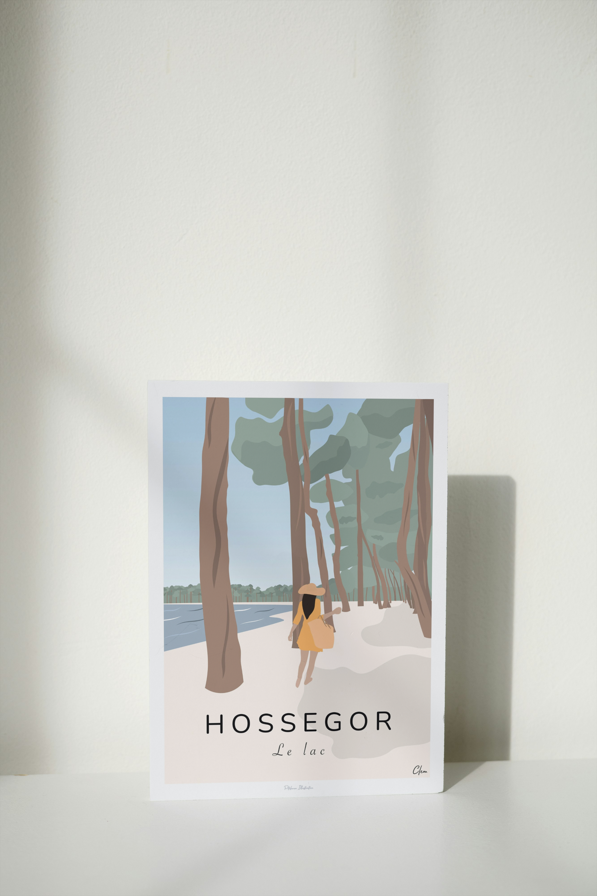 Affiche du lac de Hossegor dans les Landes