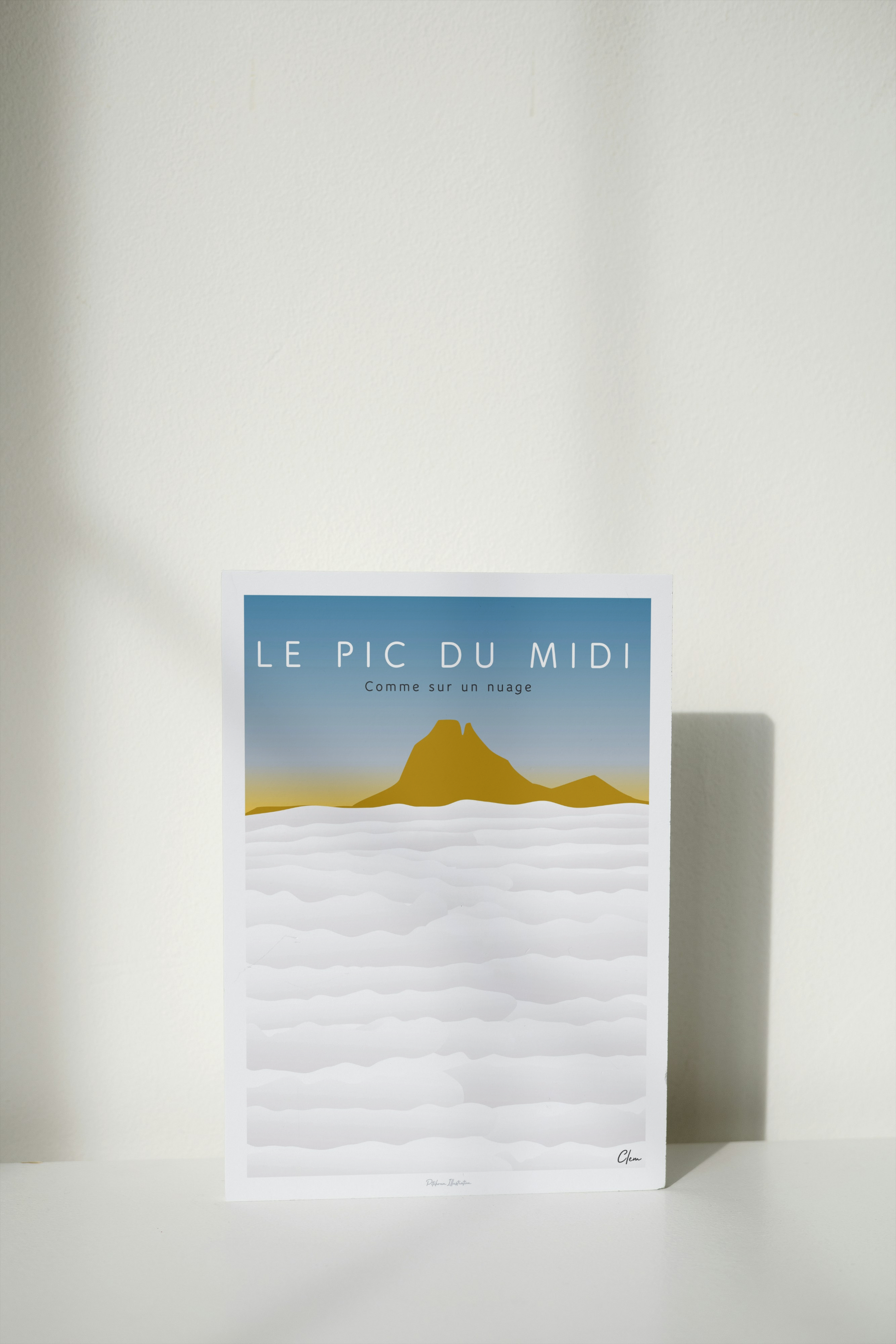 Affiche du Pic du Midi d'Ossau dans les Pyrénées-Atlantiques - Béarn