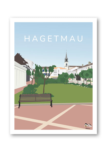 Affiche Hagetmau en Chalosse, Landes