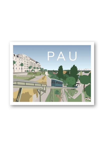 Affiche de Pau, Béarn Pyrénées