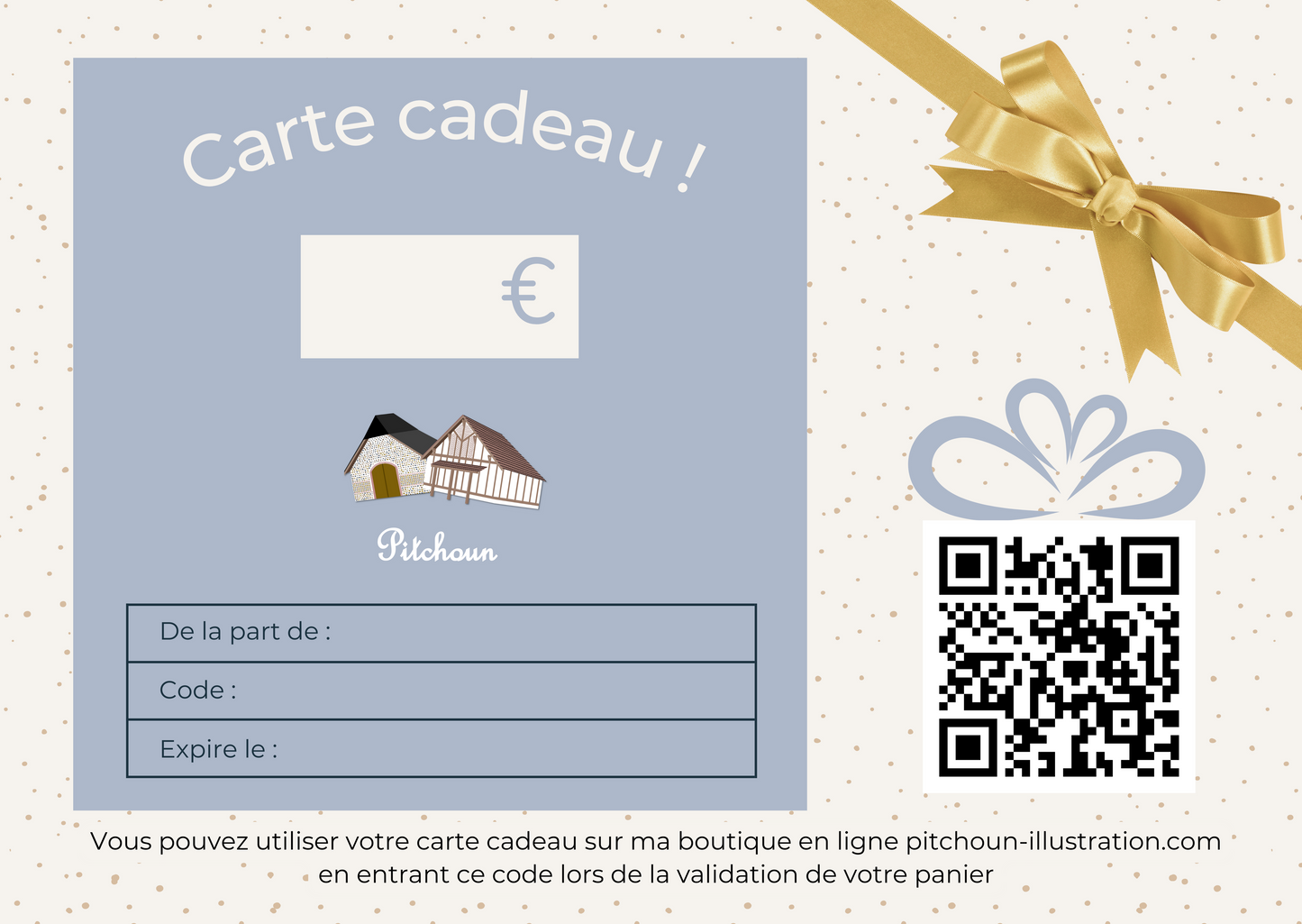 Tarjeta de regalo de Pitchoun Illustration