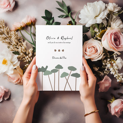 Invitación de boda de Sylvéa