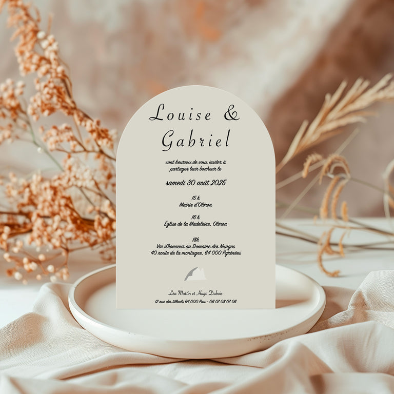 Faire-part de mariage Lacora