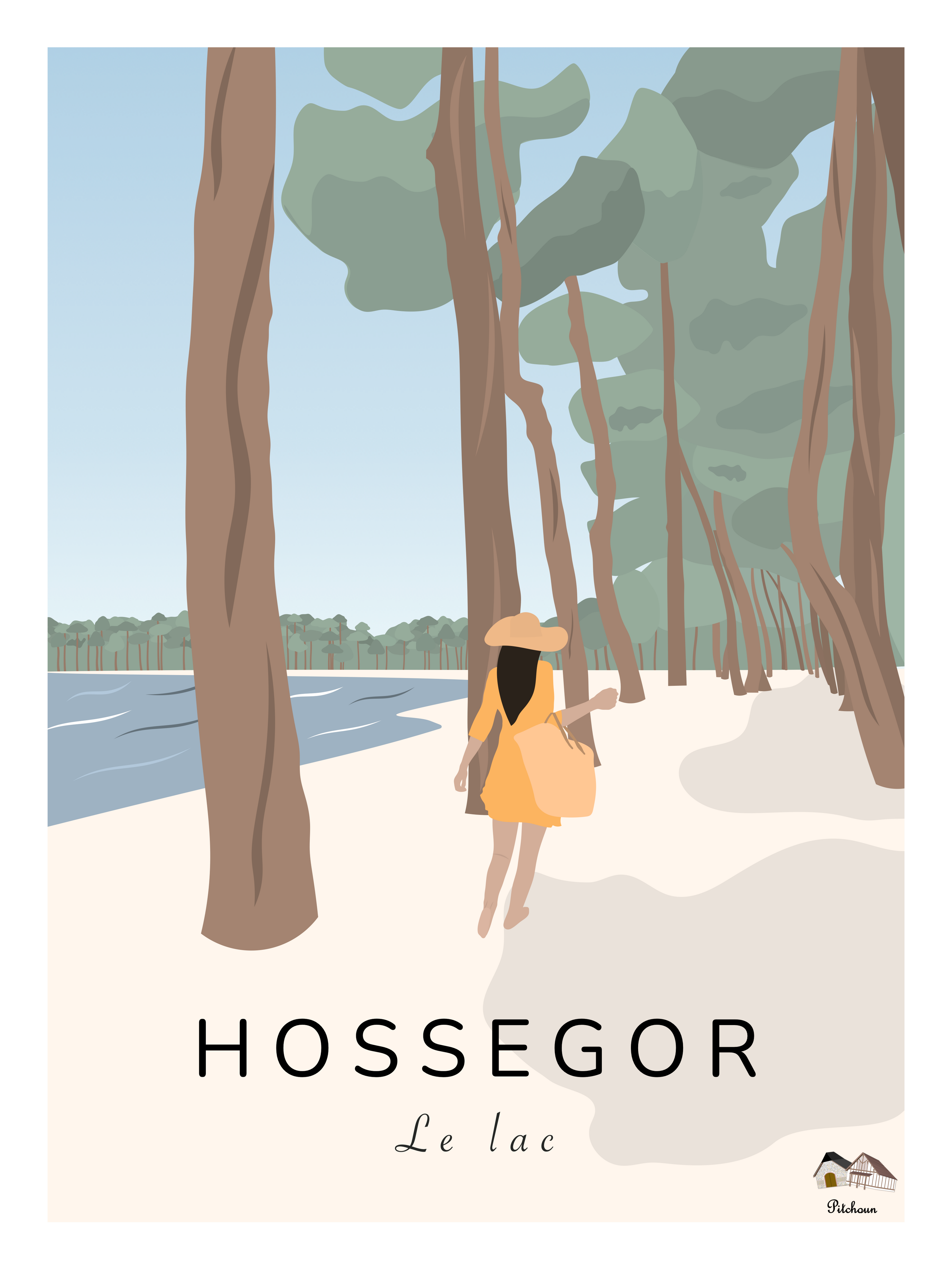 Affiche du lac d'Hossegor 