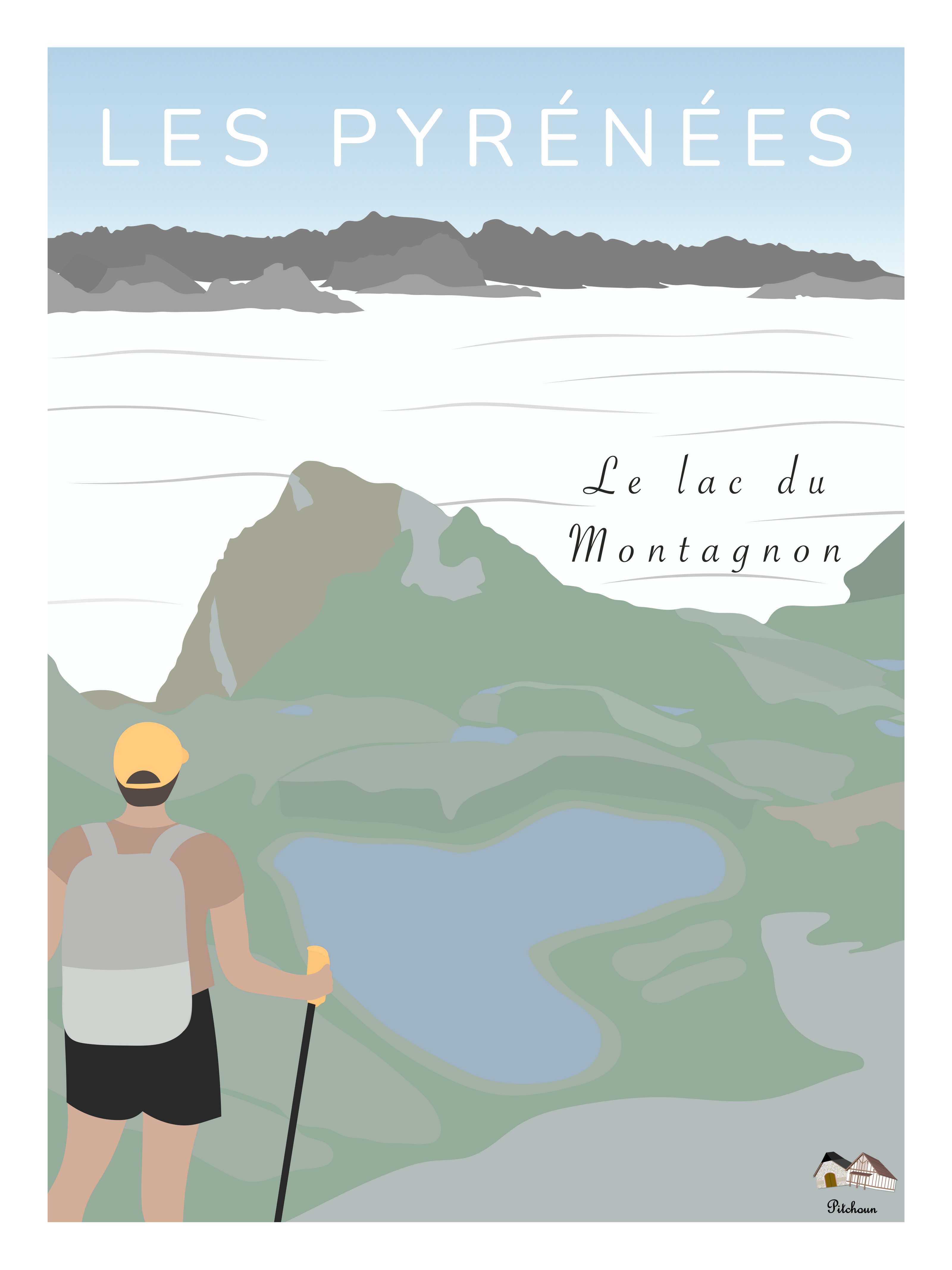 Affiche du lac de Montagnon