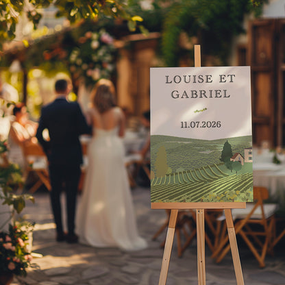 Pyraé wedding sign