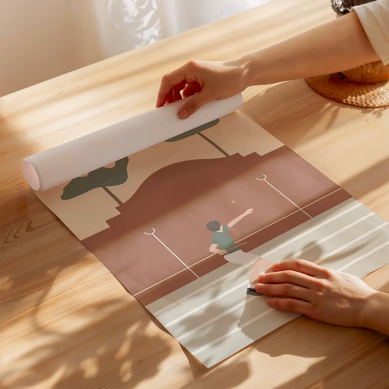 Poster pala Pays Basque imprimé sur papier épais de qualité
